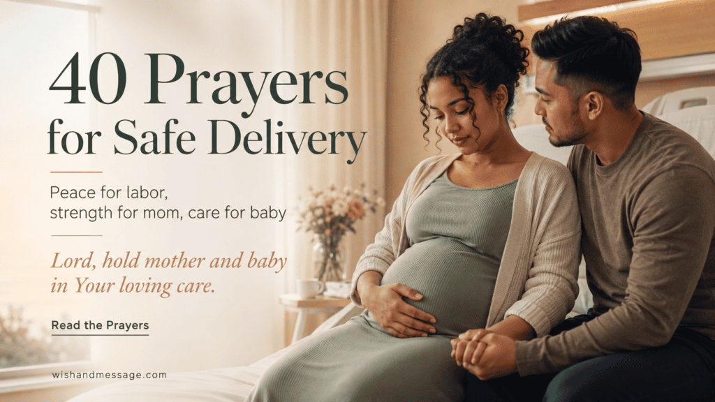 Expectant mother holding her belly in a calm hospital room before labor while her partner offers support