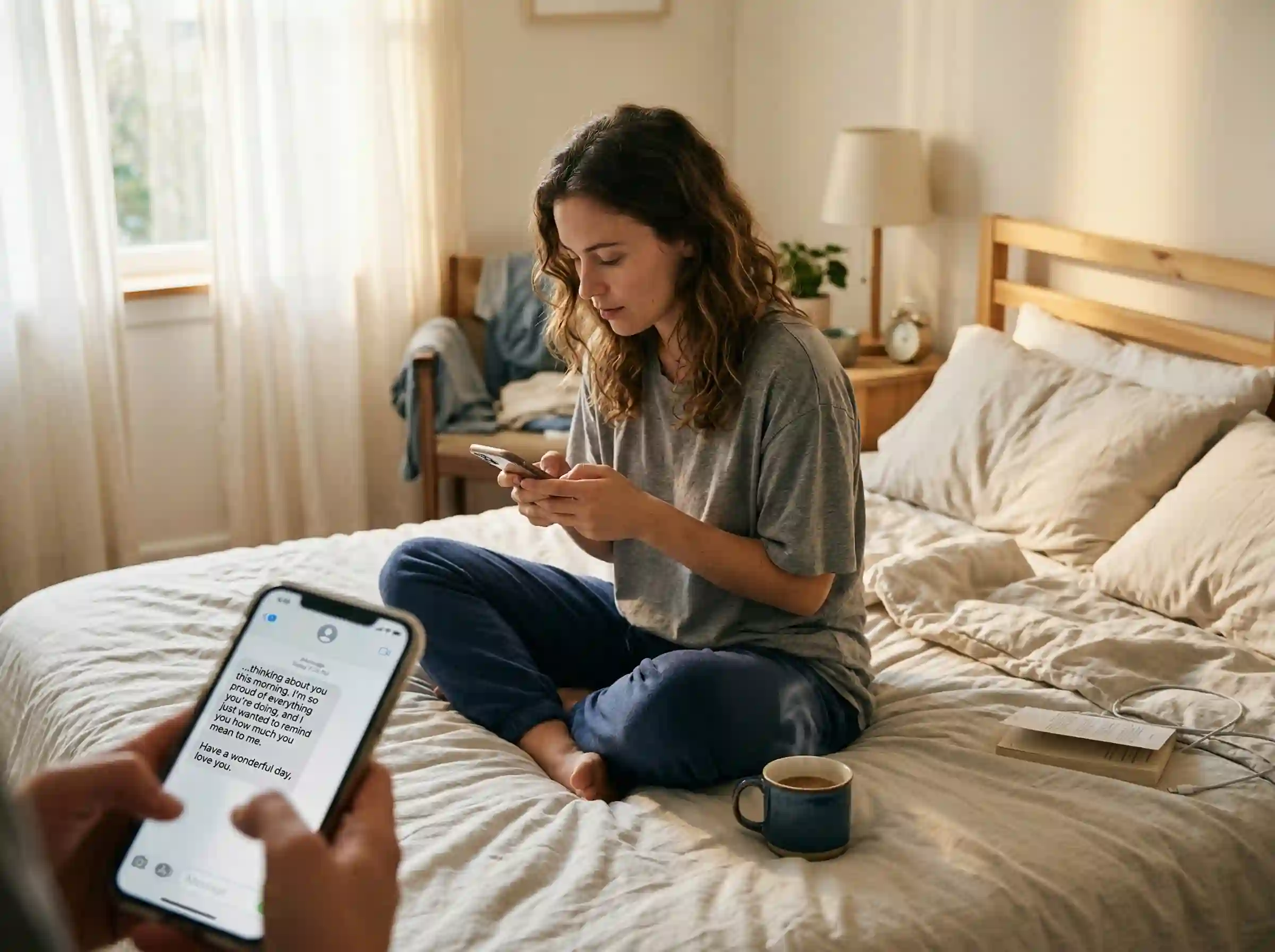 how to write good morning prayer message for her on phone