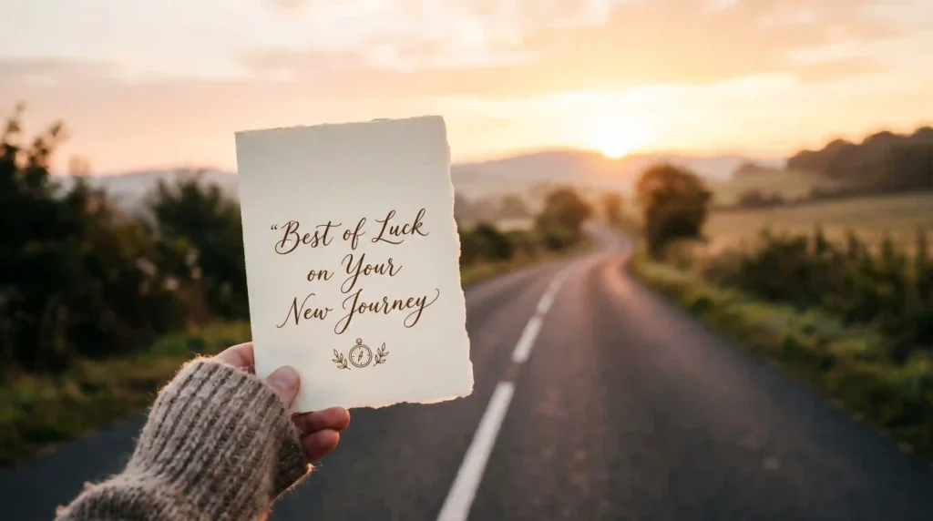 best of luck in your new journey messages inspirational quote image
