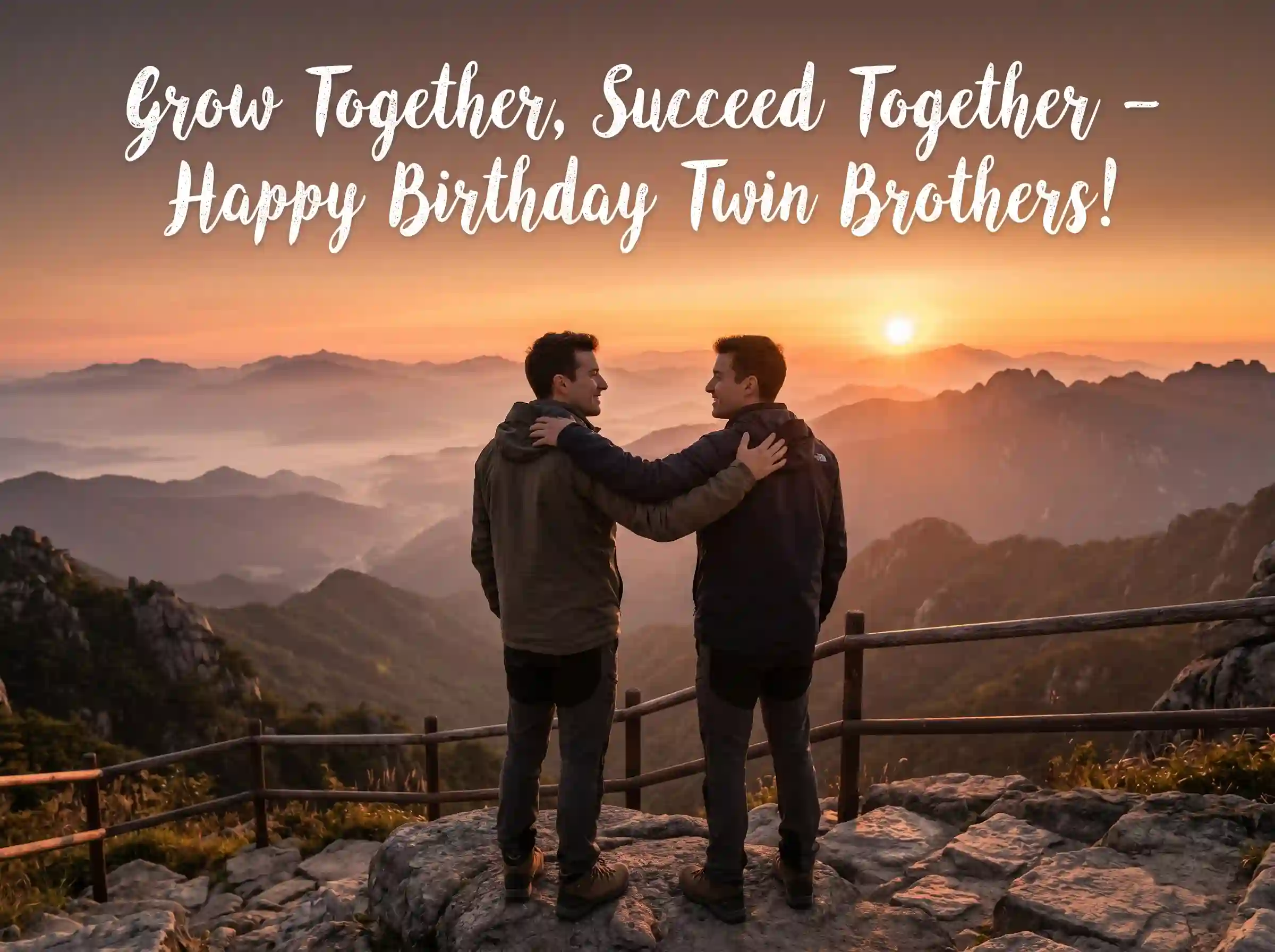 inspirational birthday message for twin brothers success journey motivational twins birthday quote