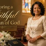 Elegant birthday celebration setup honoring a pastor’s wife and First Lady in church setting