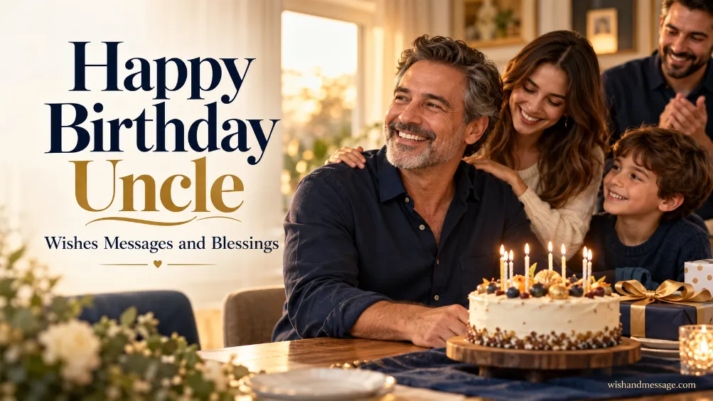 Happy birthday uncle wishes messages and blessings at a warm family celebration