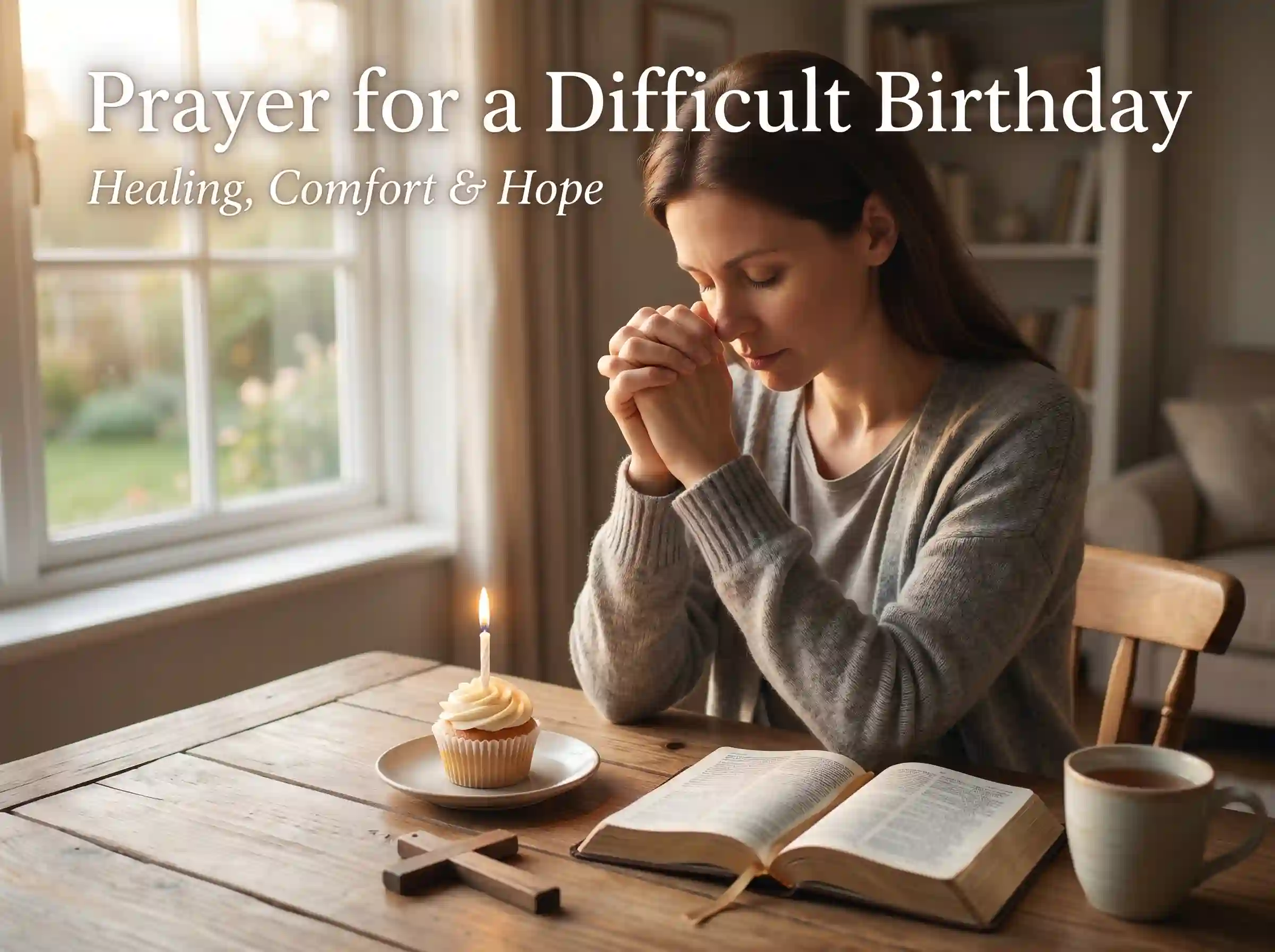 Healing prayer and comfort for someone having a difficult birthday celebration