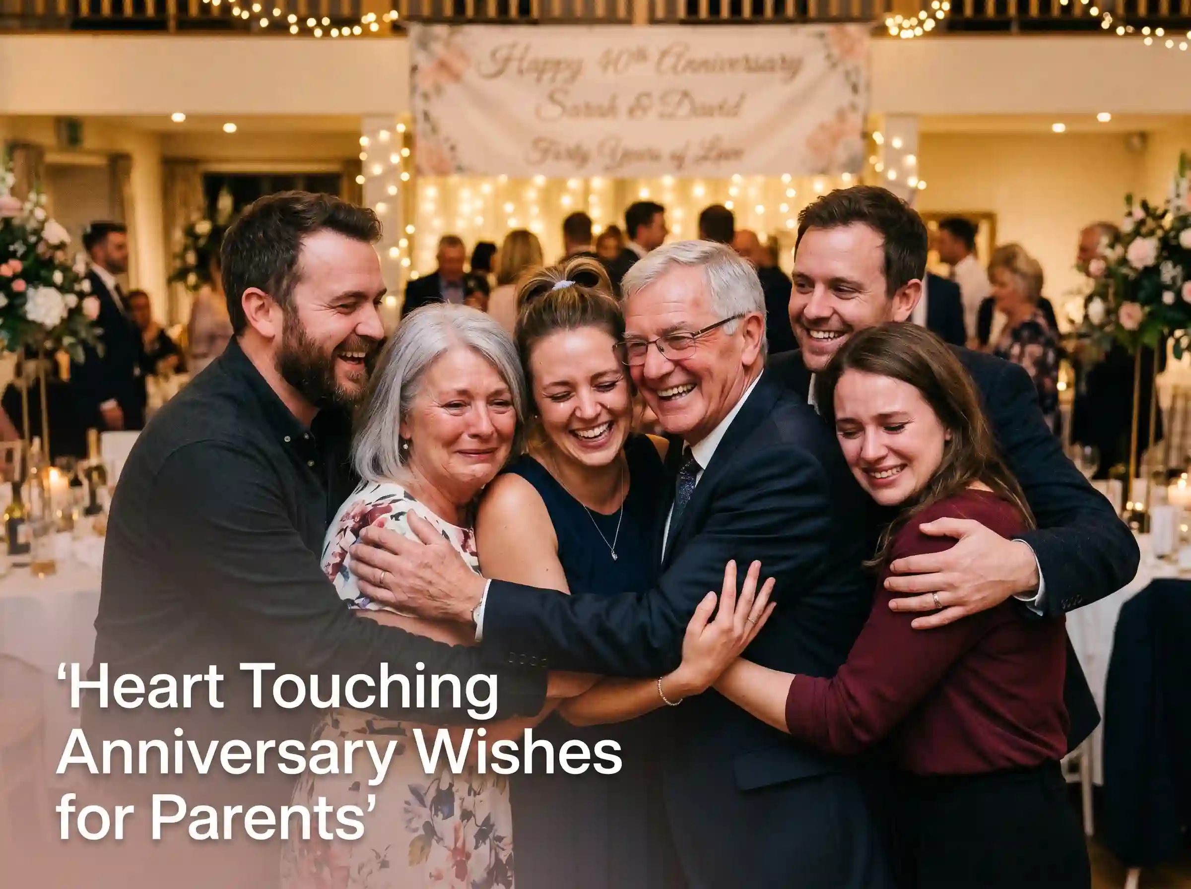 “heart touching anniversary wishes for parents emotional family bonding image”