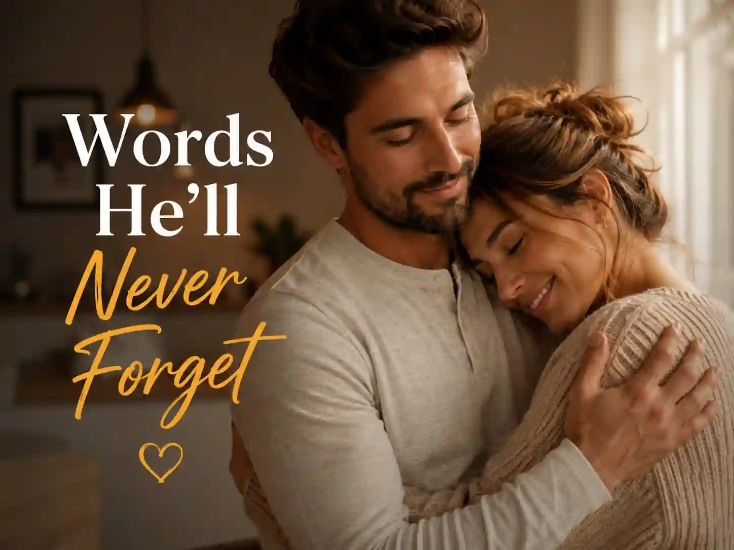 Woman hugging her boyfriend after sending heartfelt romantic message to him