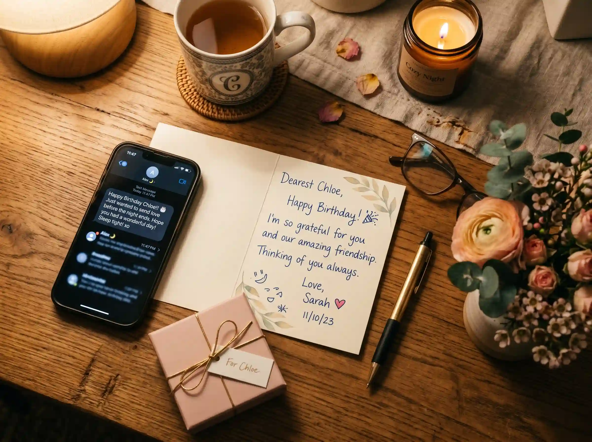 How to write a belated birthday message for your sister