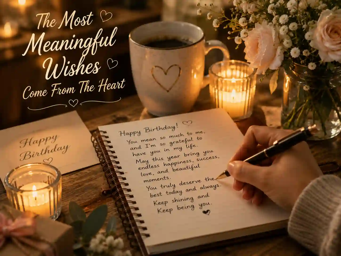 How to write meaningful birthday wishes with handwritten birthday note