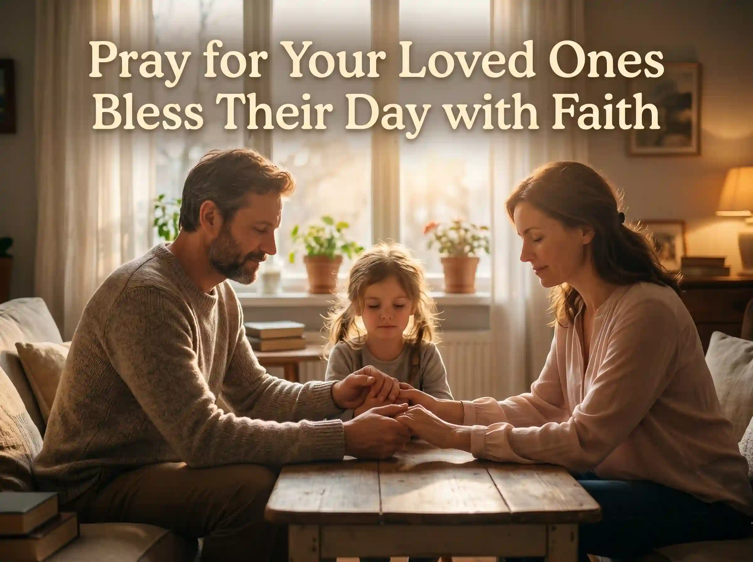 morning prayers for loved ones family praying together peaceful morning
