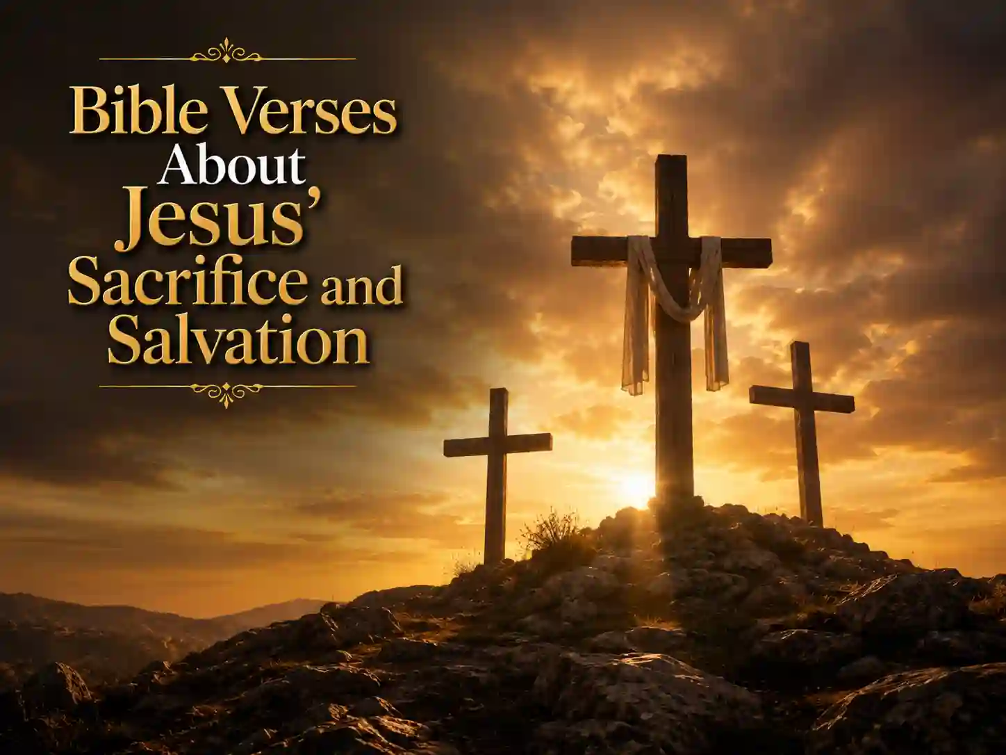 The cross of Jesus Christ at Calvary symbolizing salvation, grace, forgiveness, and eternal hope.