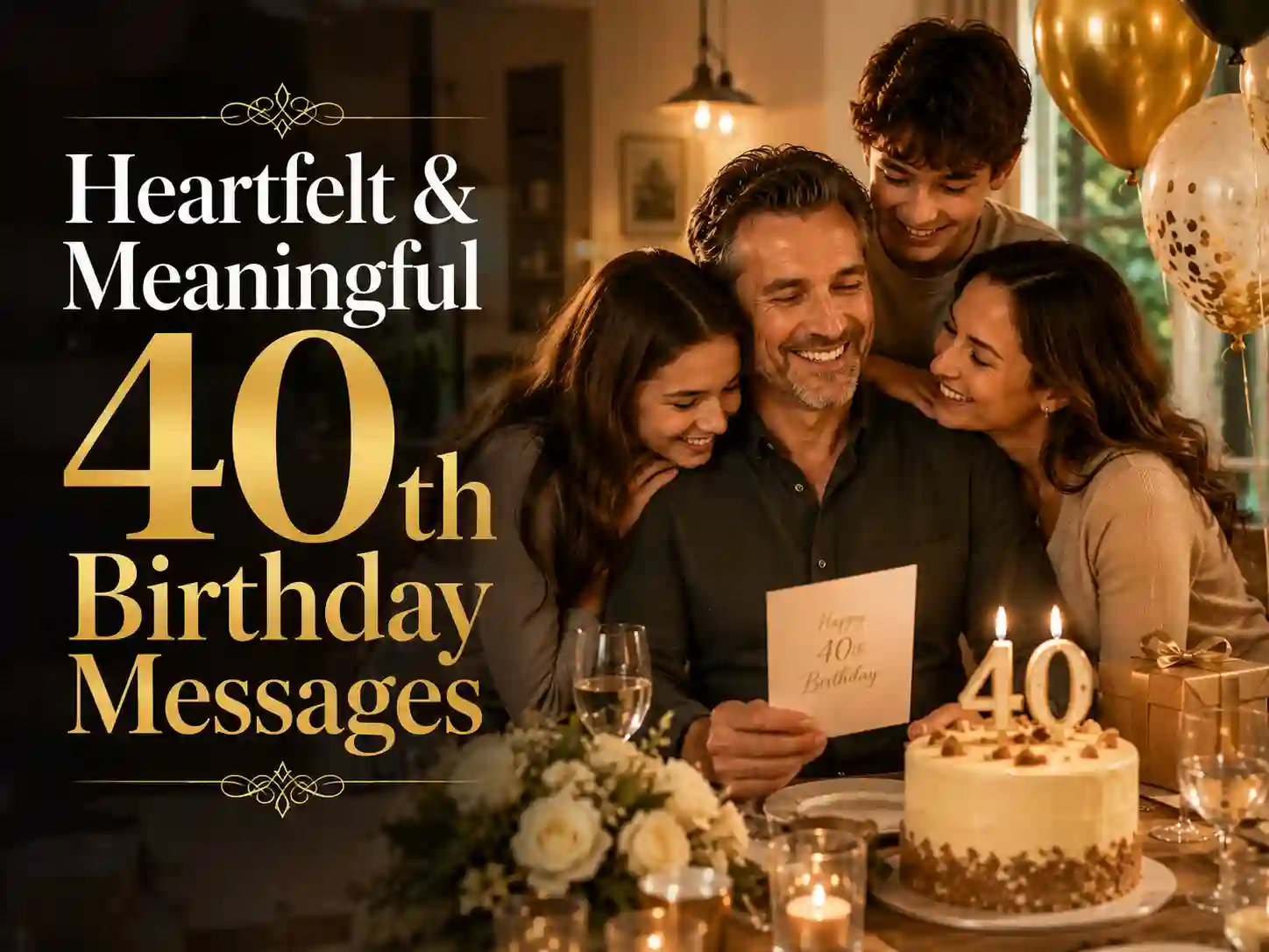 Heartfelt family birthday celebration with emotional birthday wishes