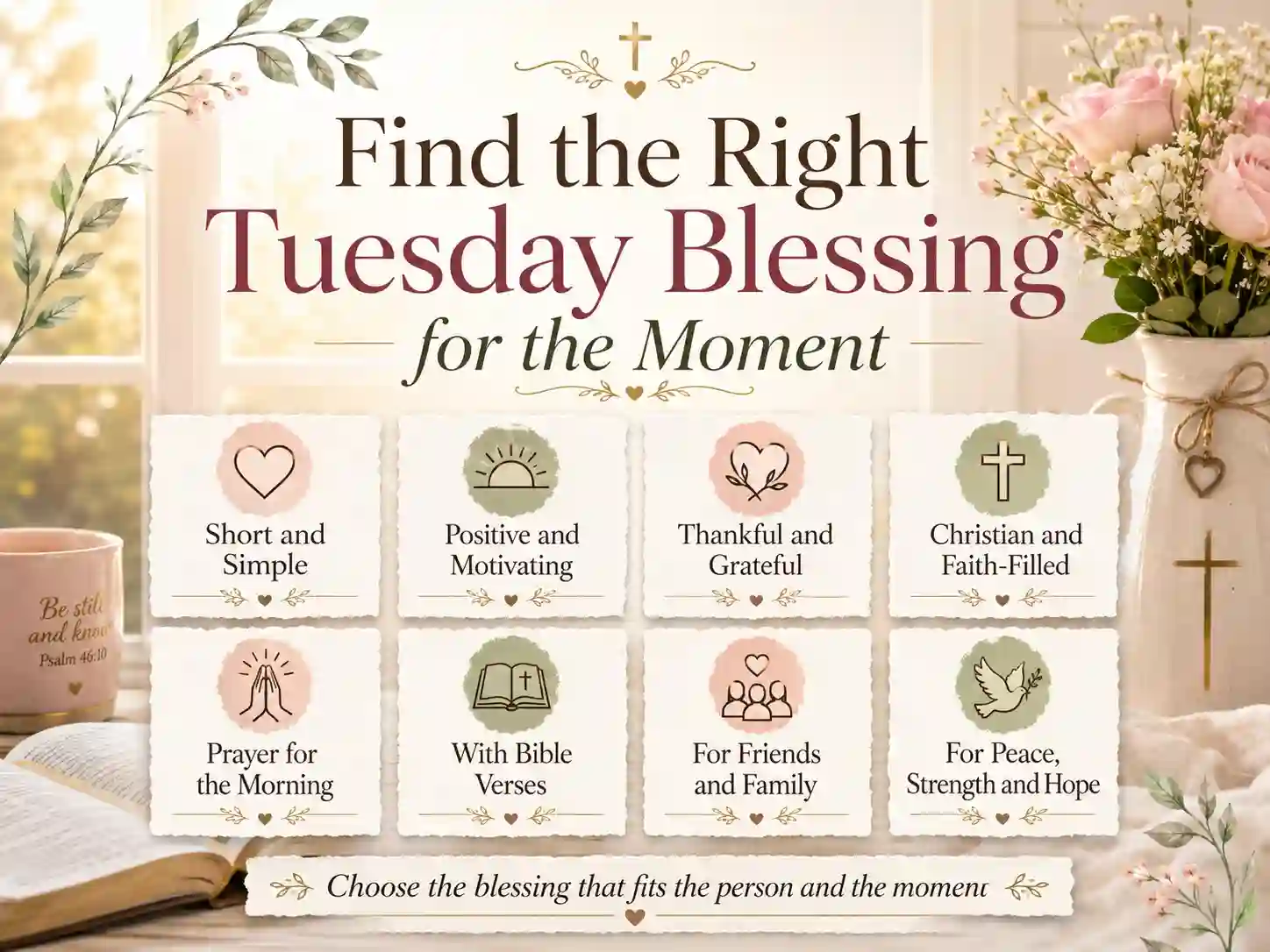 Guide for choosing a Tuesday morning blessing by need