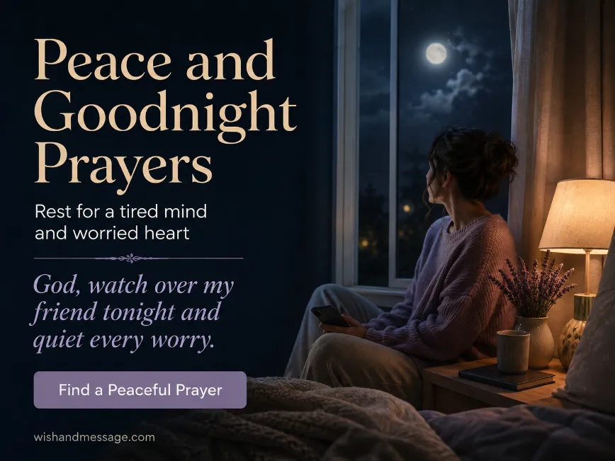 A woman sits beside a moonlit window holding her phone during a quiet moment of nighttime reflection.