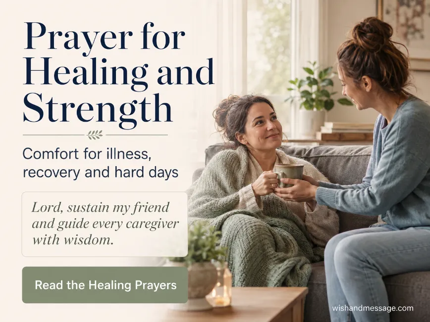 A woman offers a warm mug to a recovering friend resting comfortably on a sofa.